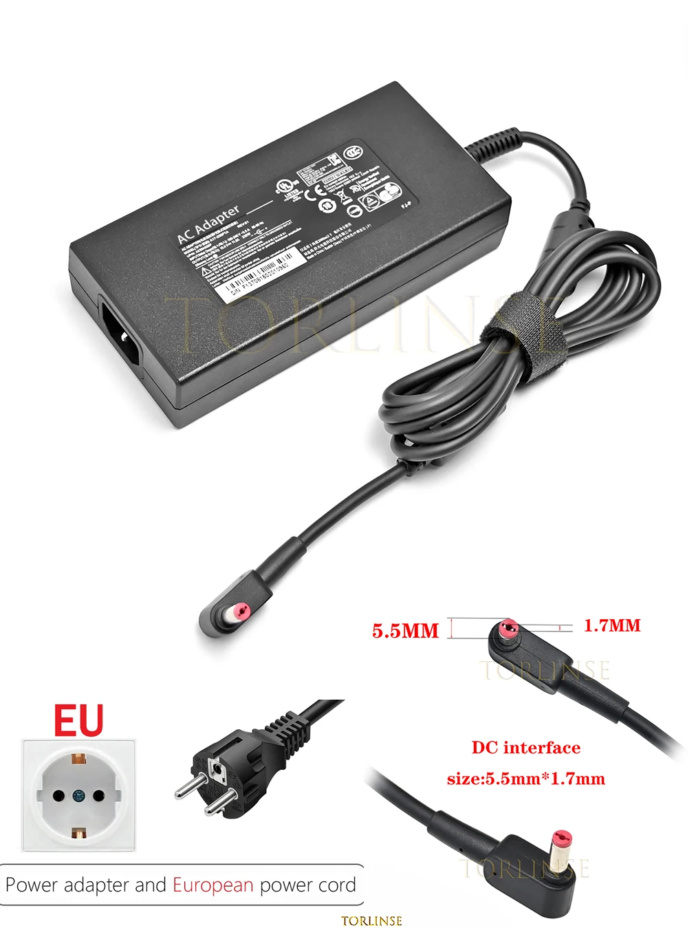 19.5V 11.8A 230W  A17-230P1A A230A033P Power Supply AC Adapter For ACER DELTA Chicony ADP-230JB D Laptop Charger - view 3