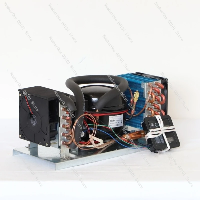 BD35A mini cold air all-in-one unit assembly 12V24V start-up refrigeration micro air conditioning unit with temperature control