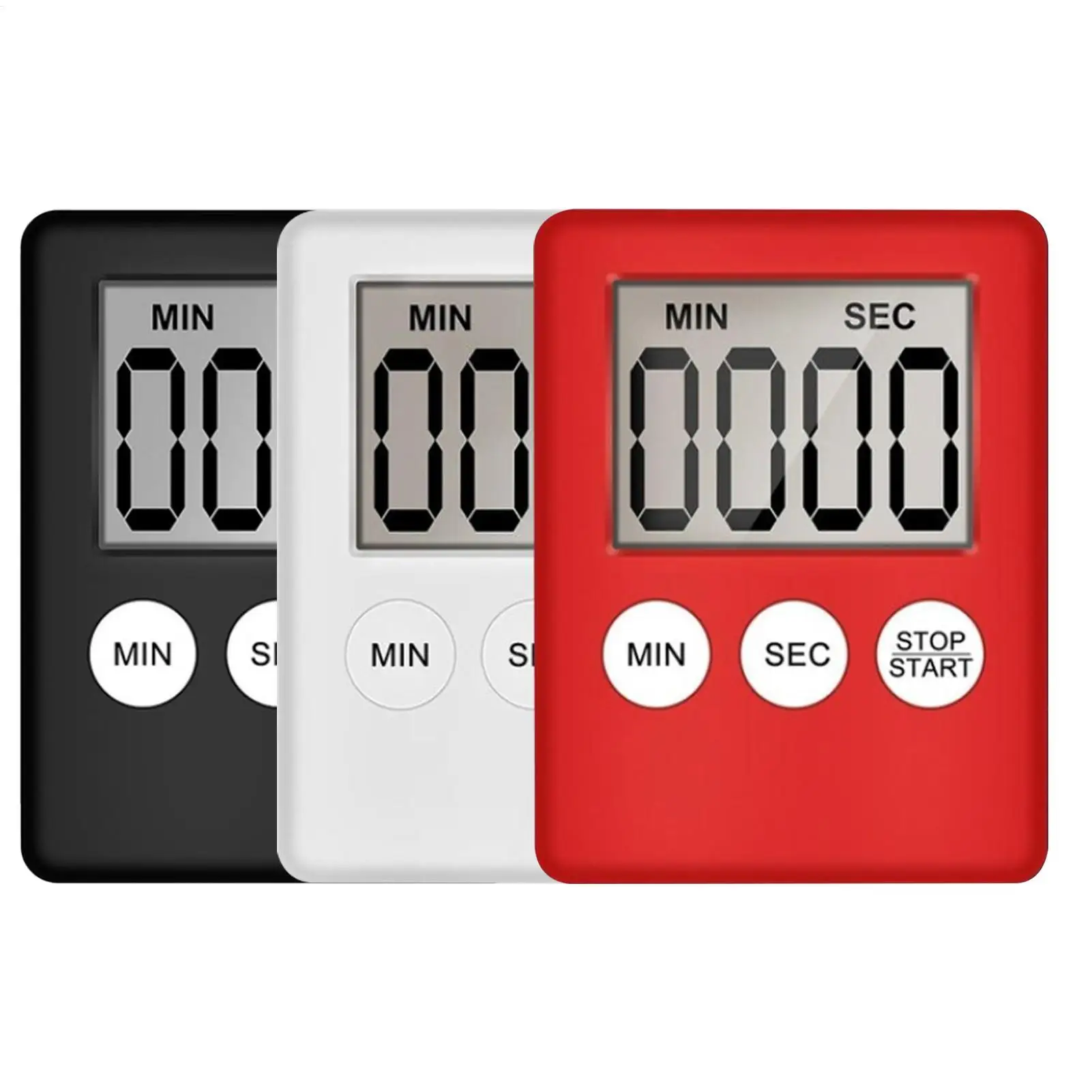 Magnetic Kitchen Timer Digital Cooking Baking LED Display Count Down Up Loud Alarm Countdown Alarm Magnet Clock Kitchen Supplies