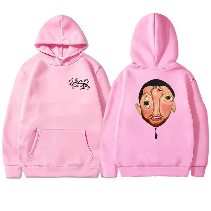 Novo macc miller balãoerismo álbum 2025 dupla face impressa hoodie unisex harajuku moda pulôver masculino feminino moletom de lã