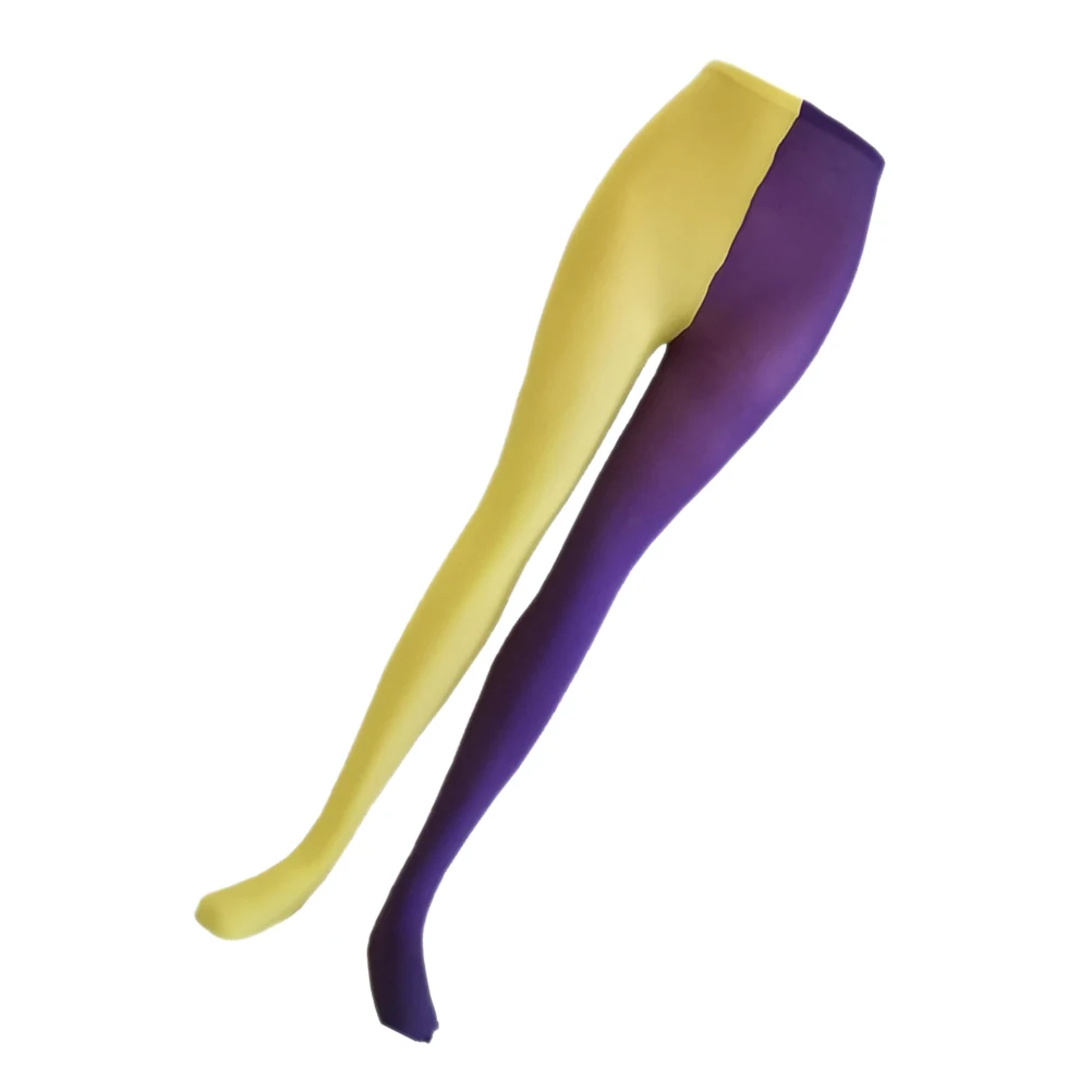 

Stockings for Women Yin- Pantyhose Costume Accessory Purple Green Festival Gras Tights