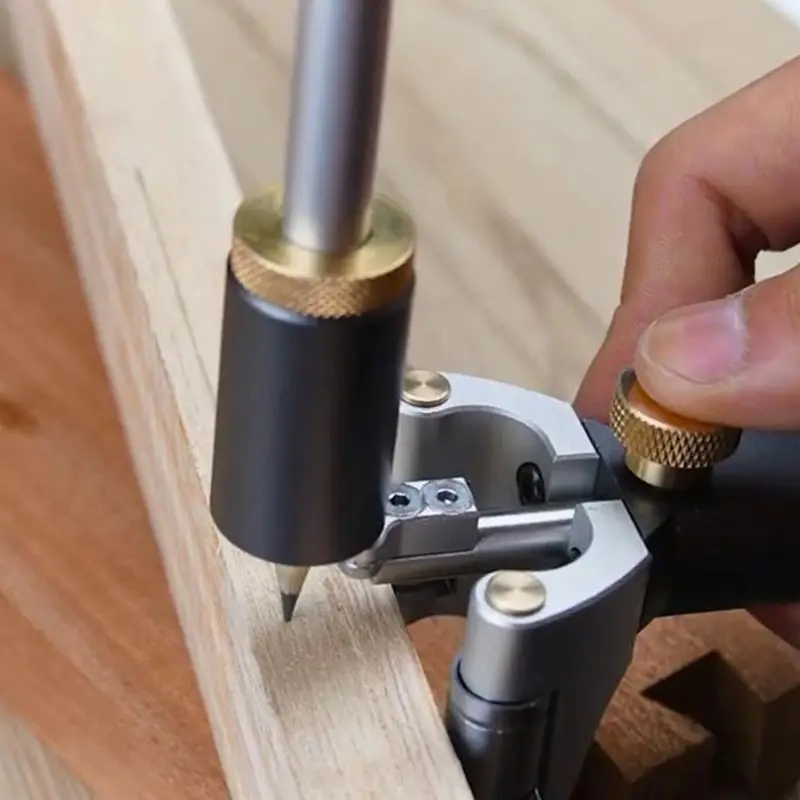 Wood Marking, Precision Scriber Tool, Aluminum Alloy and Stainless Steel, 120mm Range for Woodworking and Metal Projects