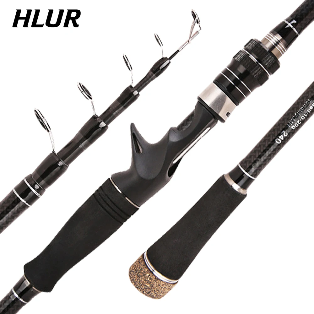 

HLUR Baitcasting Travel Spinning Casting Fishing Rod 6/7Sections - Carbon Lure Rods 1.8m 2.1m 2.4m 2.7m 3.0m