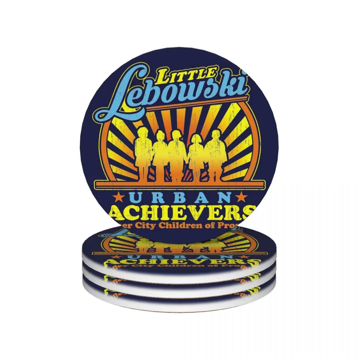 Керамические подставки Little Lebowski Urban Achievers, принадлежности для кухонного бара (4 шт. в упаковке)