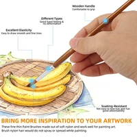 Premium 12-Piece Artist Paint Brush Set - Ultra-Durable Nylon Bristles for Acrylic, Watercolor, Oil & Body Painting 3