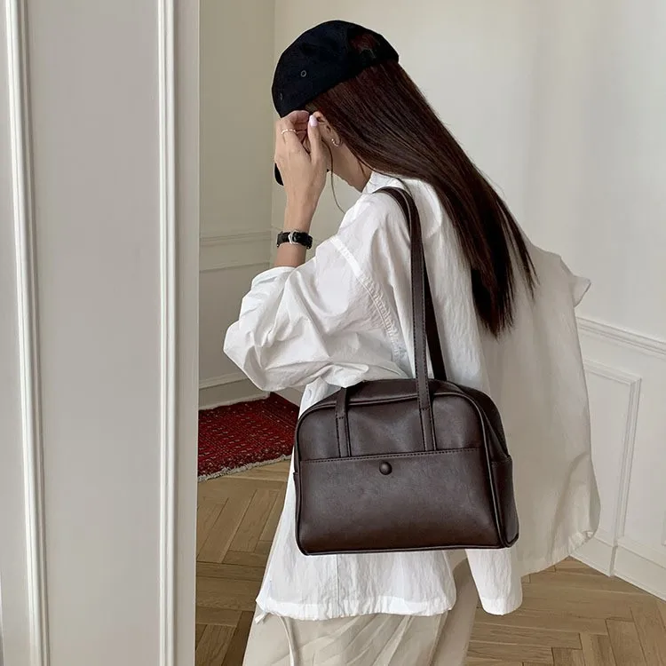 Large capacity single shoulder bag for women 2025 new retro underarm bag versatile tote bag