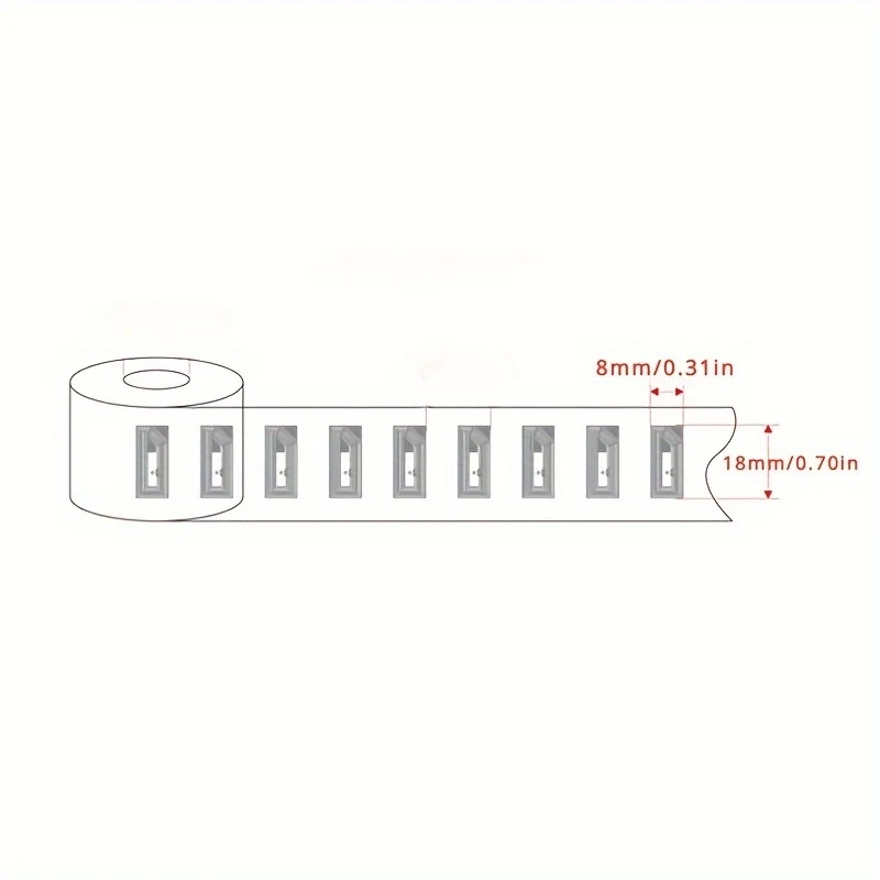 1000Pcs NFC Chip Ntag213 Sticker Wet Inlay 21x11MM 13.56MHz 144Bytes Label Tag 213 Anti-counterfeiting Label Electronic Label view 3