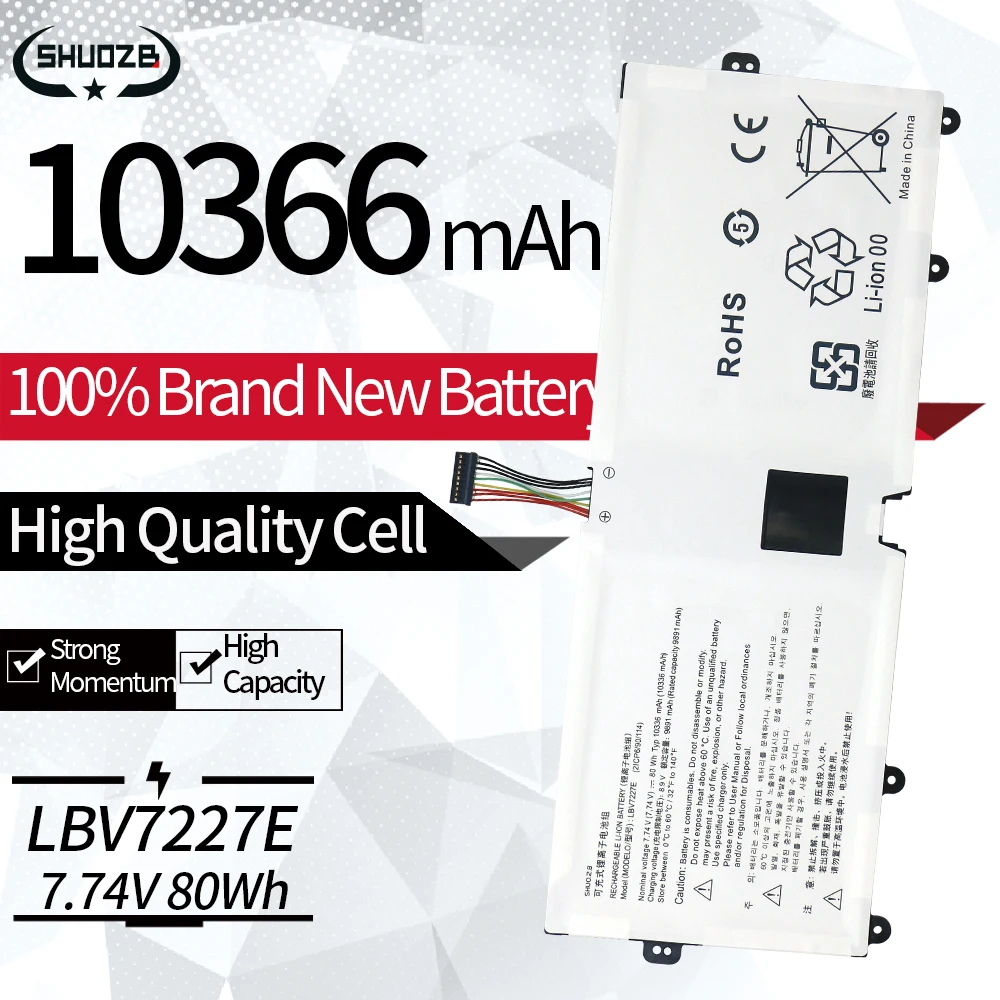 

Новый аккумулятор для ноутбука LBV7227E для LG Gram 15Z90N 17Z90N 16ZD90P 16Z90P 16Z90PC 16Z90PG 17Z90N 17Z90P серии 7,74 В 80WH Бесплатные инструменты