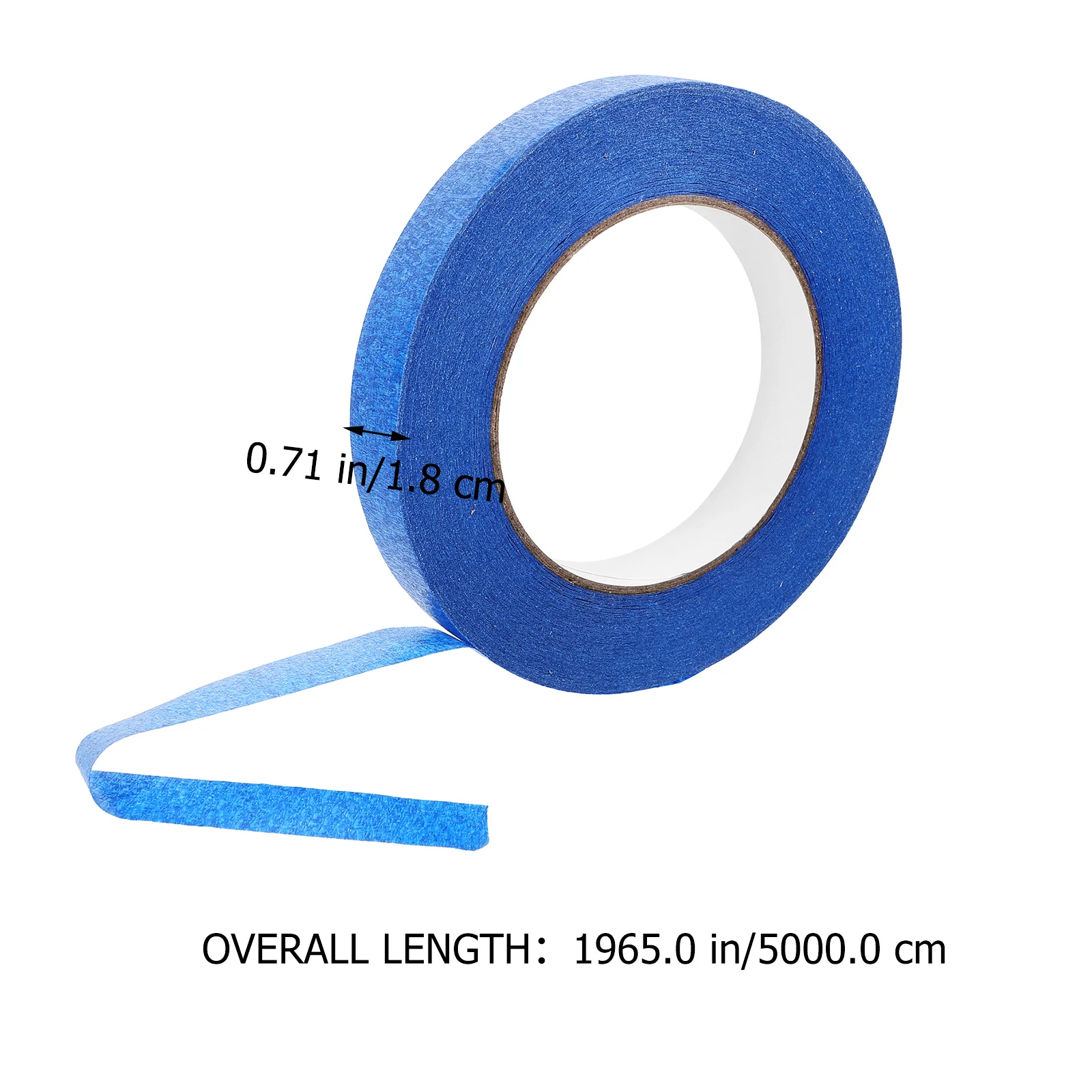 4 Stuks Blauw Afplakband 18 Mm Breedte Hoge Lijm Geen Residu Crêpepapier Tape Voor Automotive Verf Ambachten 50 M per Rol