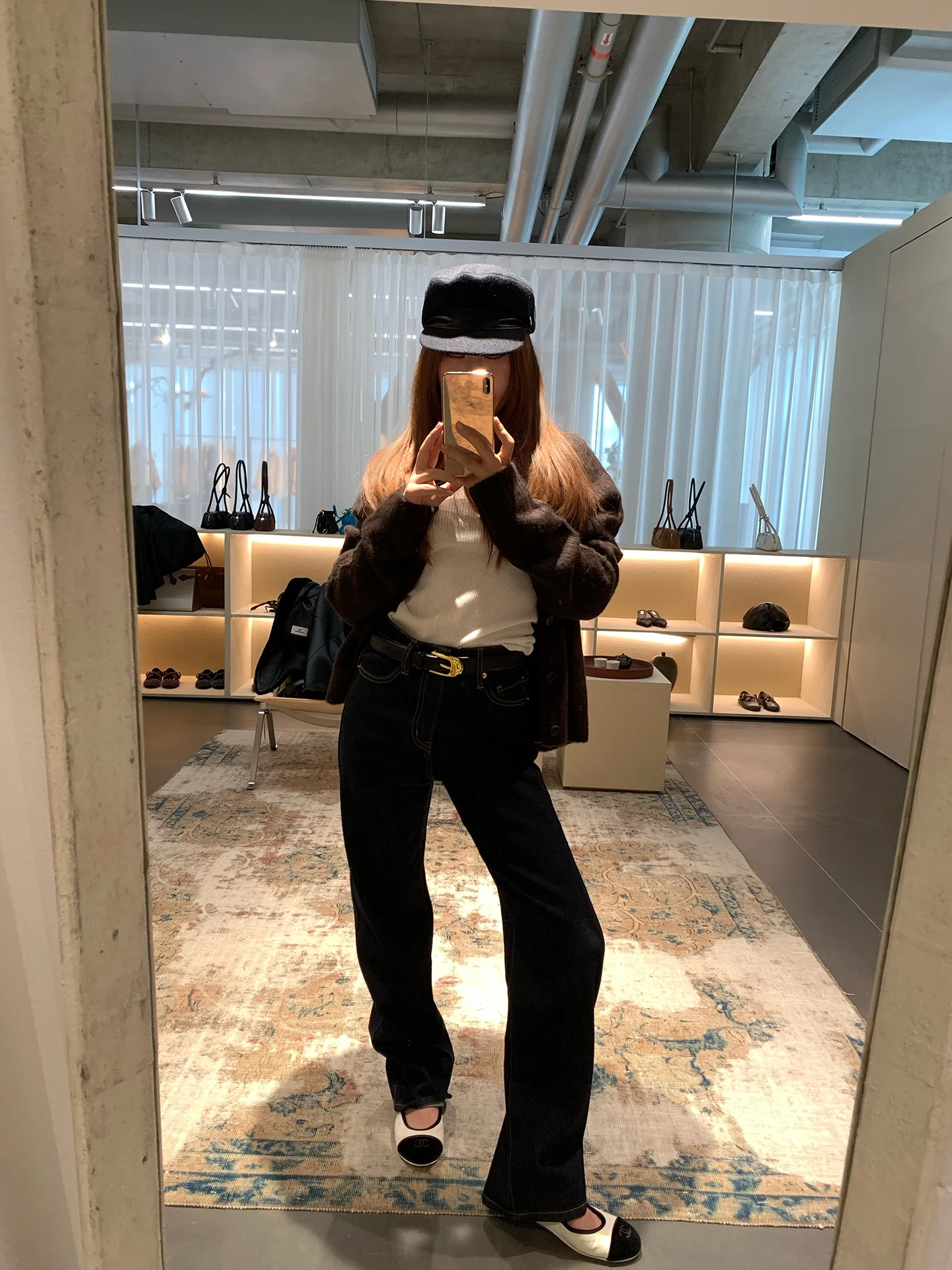 

Perfect Fit Original Color Denim Jeans Spring 2026 Women's Straight Leg Cotton Pants Commute Sle Button Closure No Stretch