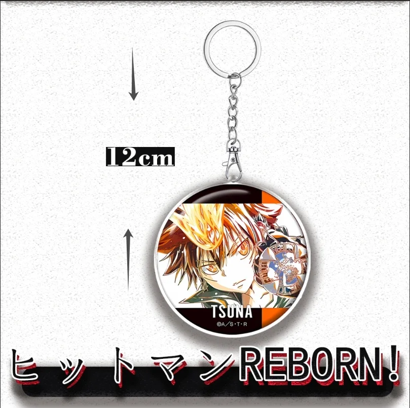 12cm Katekyo Hitman Reborn Thing Acrylic Sawada Tsunayoshi Character Surrounding Pendant Acrylic Keychain Children's Day Gift