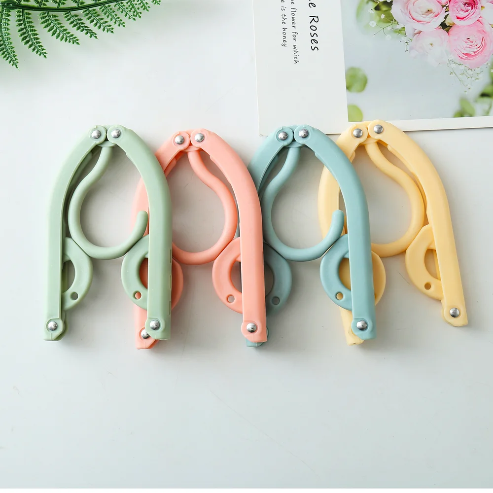 Adjustable Foldable Clothes Hanger  Ultralight Portable Travel Hanger Multifunction Space Saving Clothes Organizer For Wardrobe