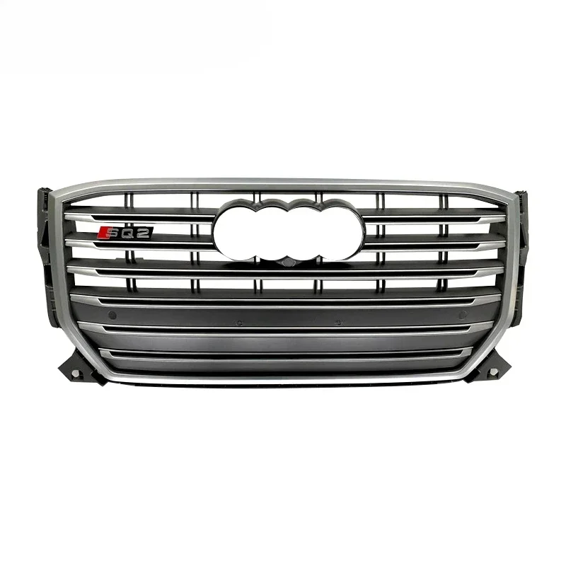 

RSQ2 front grille racing bumper grill all back logo alone style grille for Audi Q2 SQ2 facelift 2017-2019