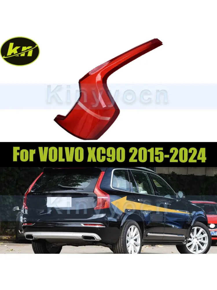 Achterbumper Achterlicht Cover Shell Voor VOLVO XC90 2015-2024 Achterlicht Cover Richtingaanwijzer Stop Licht Masker - afbeelding 2