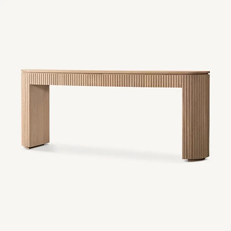 

s#A Factory Custom Modern Long Narrow Solid Wood Console Table Byron Oak Wooden Console Table for Hallway