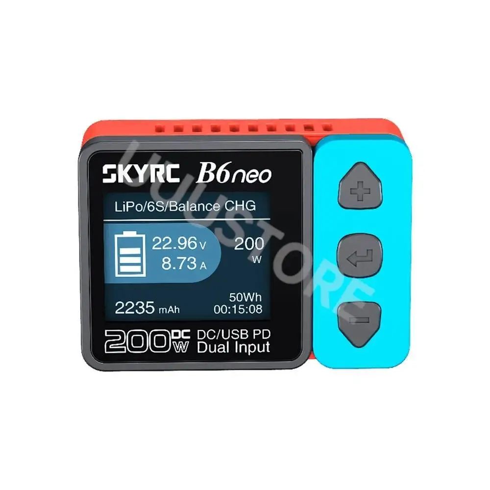 SKYRC B6 NEO B6NEO Inteligentna Ładowarka DC 200W PD 80W Balanser Ładowarka Rozładowarka Akumulatorów LiPo do Modeli RC FPV Dronów Samochodów Łodzi