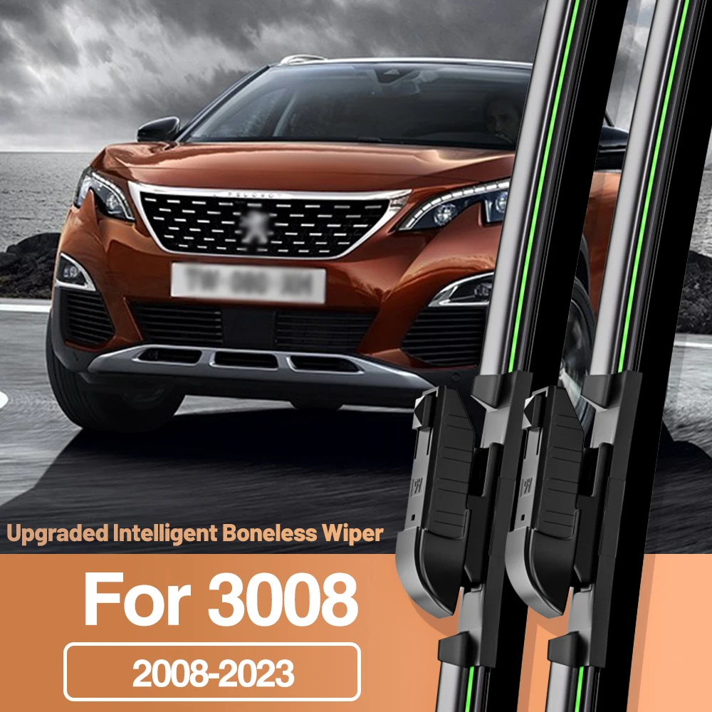 

2 шт. для Peugeot 3008 2008-2023 щетки стеклоочистителя переднего стекла аксессуары для окон 2009 2011 2013 2015 2016 2018 2020
