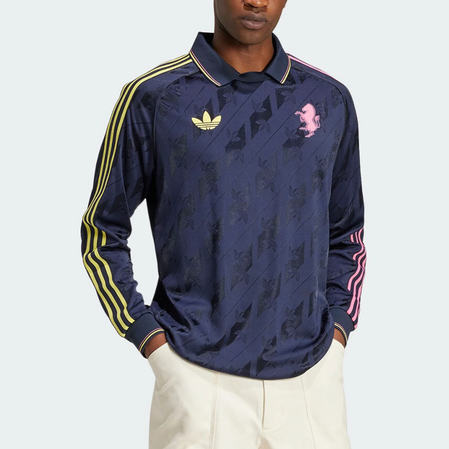 アディダス公式 オーセンティック スリーストライプス メンズ フットボール 微プリントカラー 長袖 IT3851