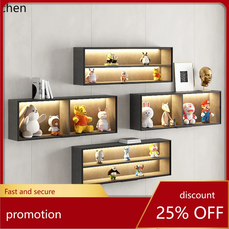 

HXL figure display cabinet small wall hanging cabinet household display toy model storage