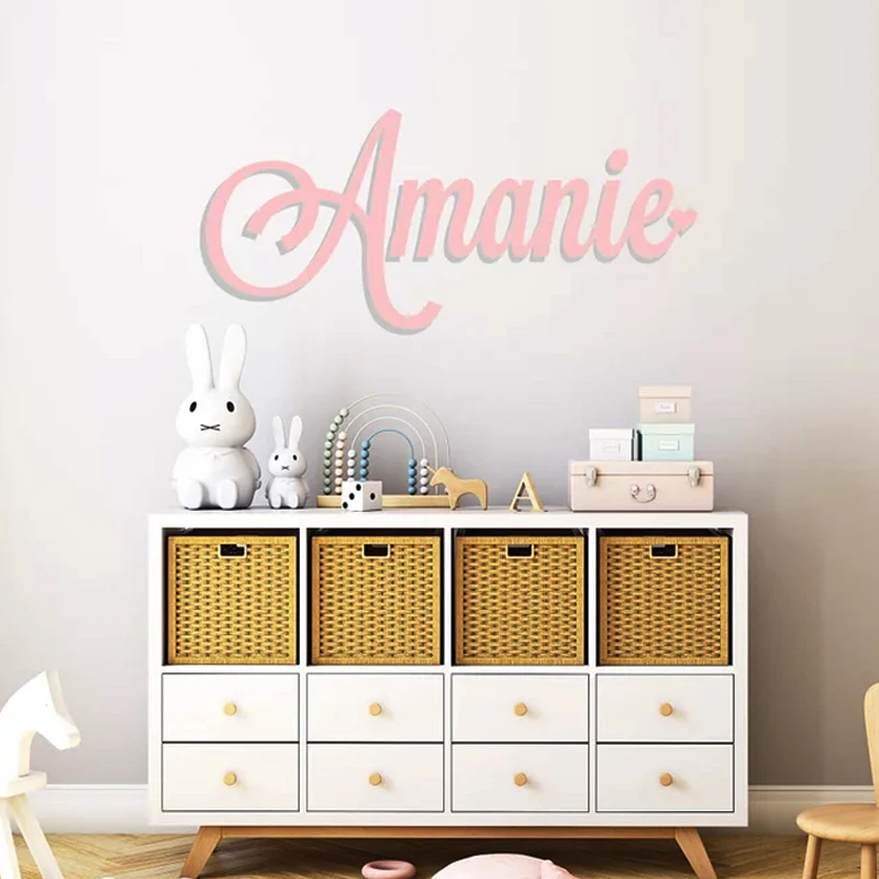 Large Wooden Name Sign, Personalized Heart Wall Plaque, Children Room Sign, Photo Prop, Wedding Name Sign, Nursery Decor