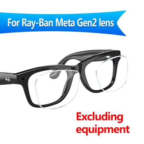 Imagen 1 del producto Para gafas inteligentes Ray Ban Meta Wayfarer gen2, lentes graduadas personalizadas para miopía, accesorios de lentes progresivos