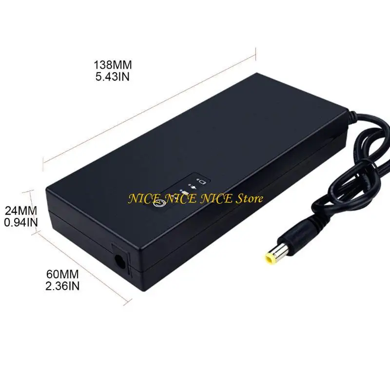 UPS 12V 3A Batería respaldo y sobresaliente Protector, Fuente alimentación batería respaldo 8000 mAh, datos