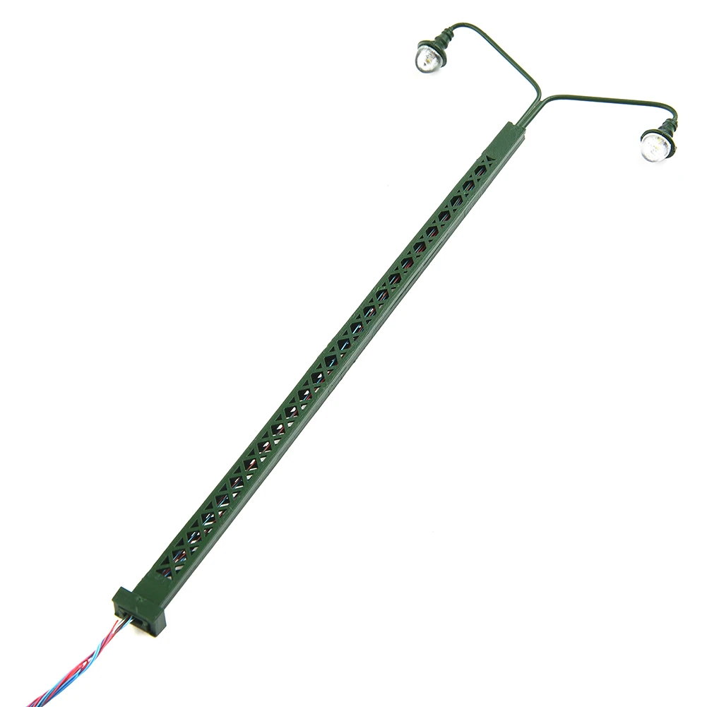 5 stks Modelspoor Lamp Rooster Mast Licht HO 1:87 Schaal LED Straat Licht Trein Layout Speelgoed Tuin Decor Ambachten miniaturen Lampen