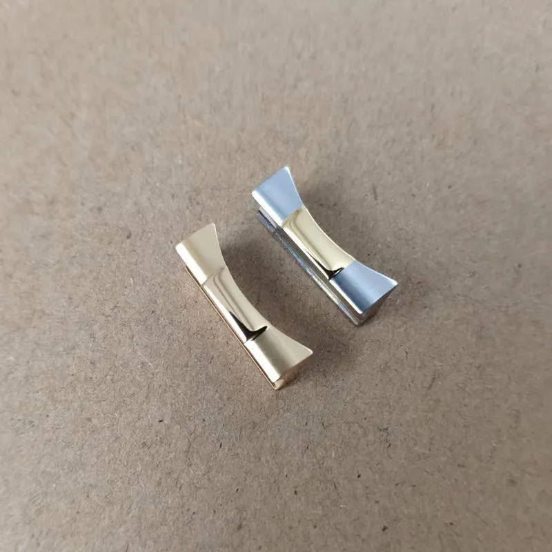 for Rolex Submariner GMT Daytona Stainless Steel Watchband Section Rubber Strap Daydate Part Accessories Curved End Link 20mm