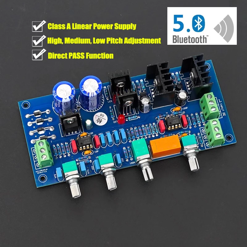 Hifi F1 Class A Preamplifier Tone Finished Board For Diy Home Amplifier Bluetooth 5.0 Use LME47920NA/5532DD Chip Preamp Module