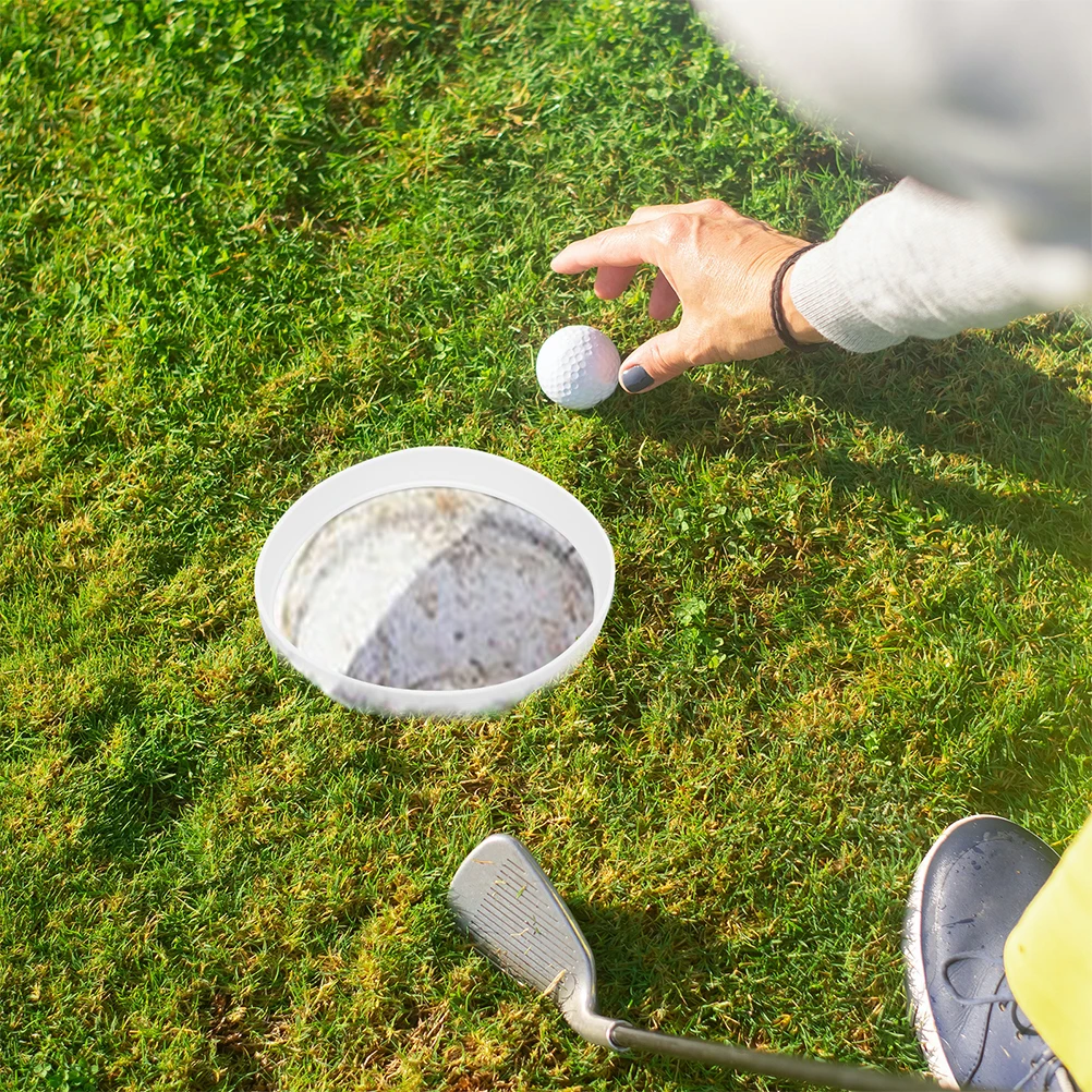 

4pcs Golf Cup Ring for 108 Holes White Durable Plastic Portable Practice Tool Putting Equipment Accessories Golf Training