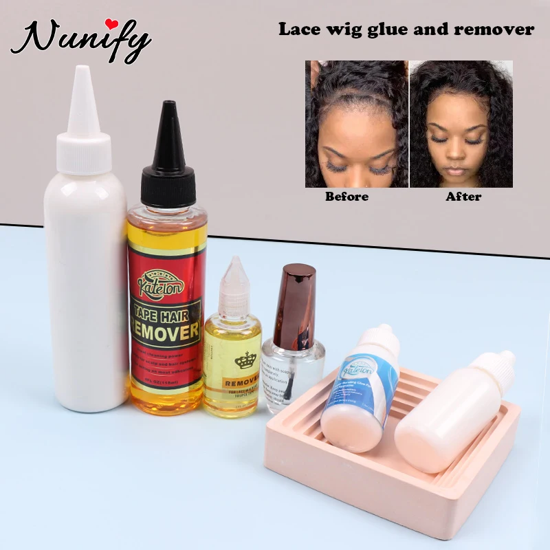 Professional Hair Extension Glue Remover For Salon 150Ml Liquid Glue For Bundles Invisible Wig Glue Waterproof Extra Hold Sets