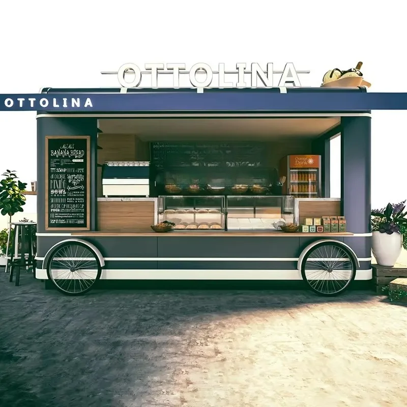 Remolque de cerveza para Bar móvil de alta calidad, nuevo y moderno remolque de comida rápida para Catering, Pizza australiana, café, concesión personalizada