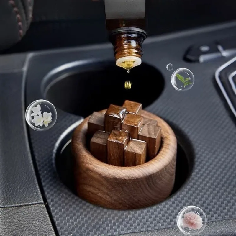 

C5 Car Aromatherapy Decor Essential Oil Fragrance Expander Beech Wood Black Walnut Fragrance Expander Essential Oil Aromatherapy