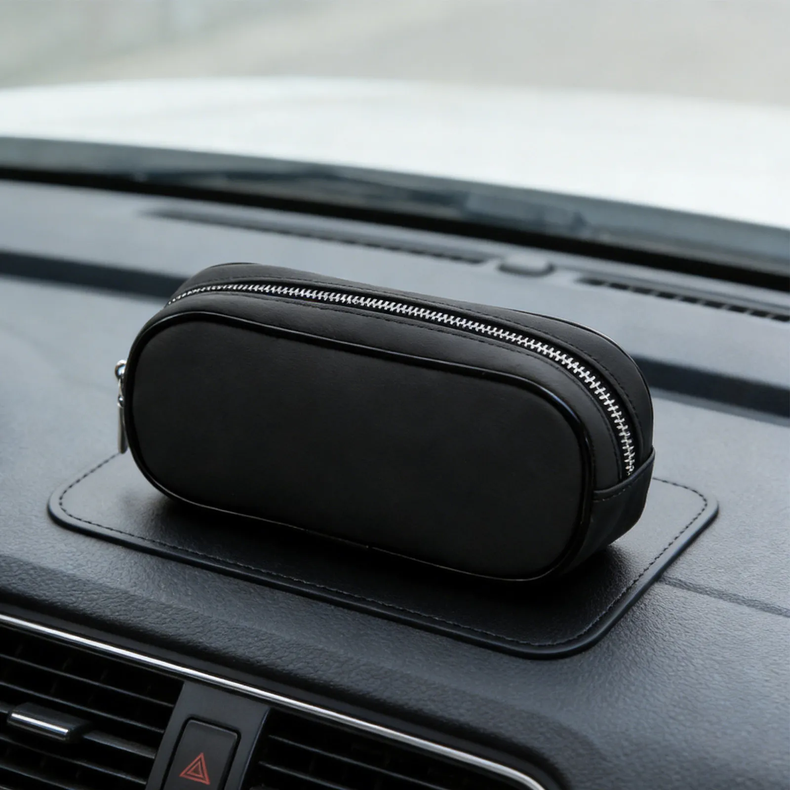 

Органайзер для центральной консоли автомобиля, магнитный чехол из микрофибры для хранения мелких предметов в машине, дорожная косметичка, экономия места