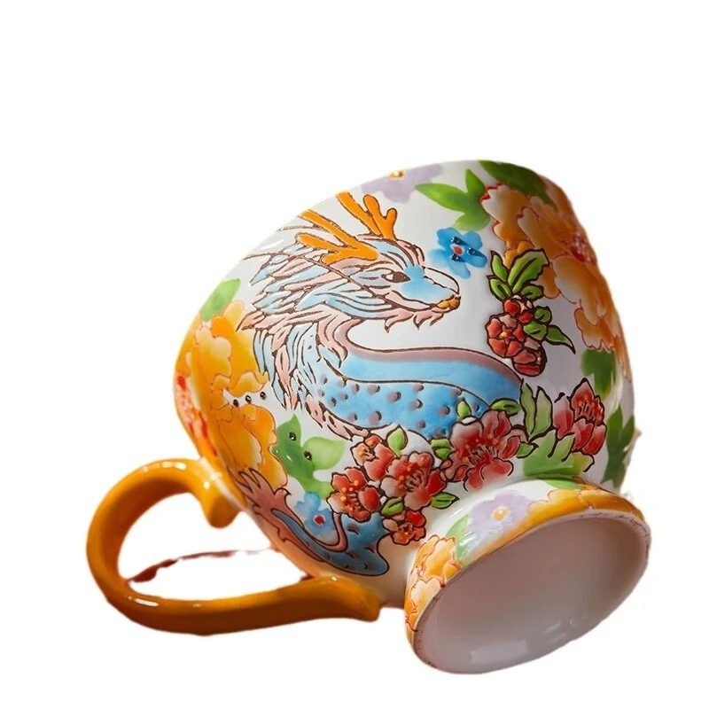 

Color Dragon Year Water Cup, Pair Cup Gift Box