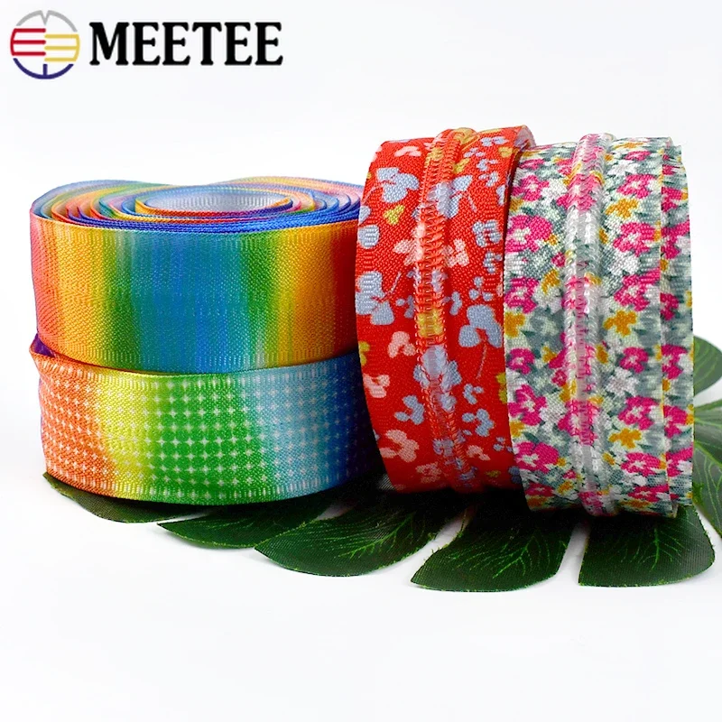 1/2/3/4/5Meters 5# Nylon Zipper By The Meter For Sewing Clothes Zippers Handbags Purse Zips Repair Kit DIY Garment Accessories