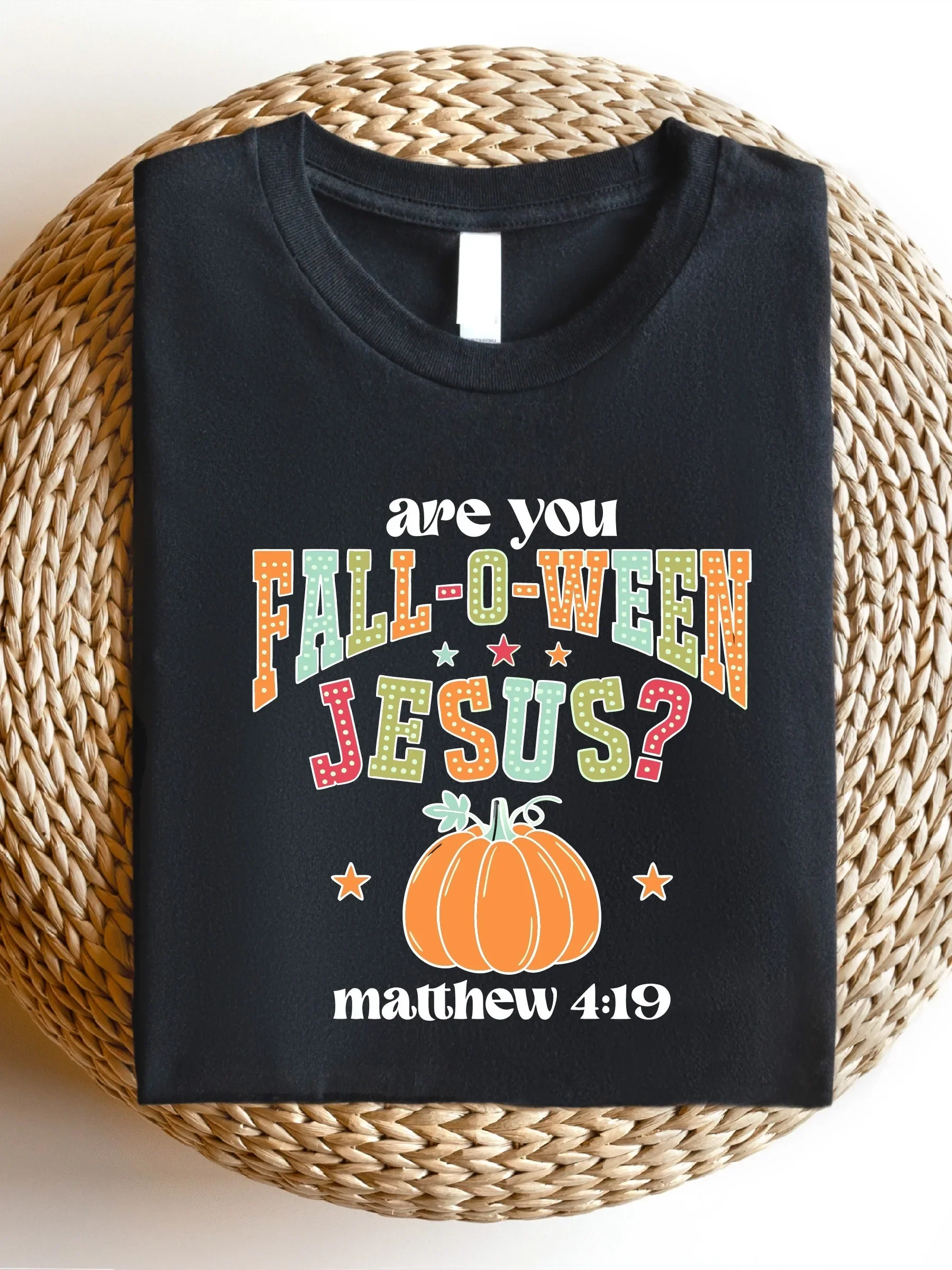 TT263 Are You Falloween Camisa de Jesús, Camiseta cristiana de otoño, Camiseta de Follow Jesus, Camisas religiosas de otoño, Camisetas de Matthew de la Biblia