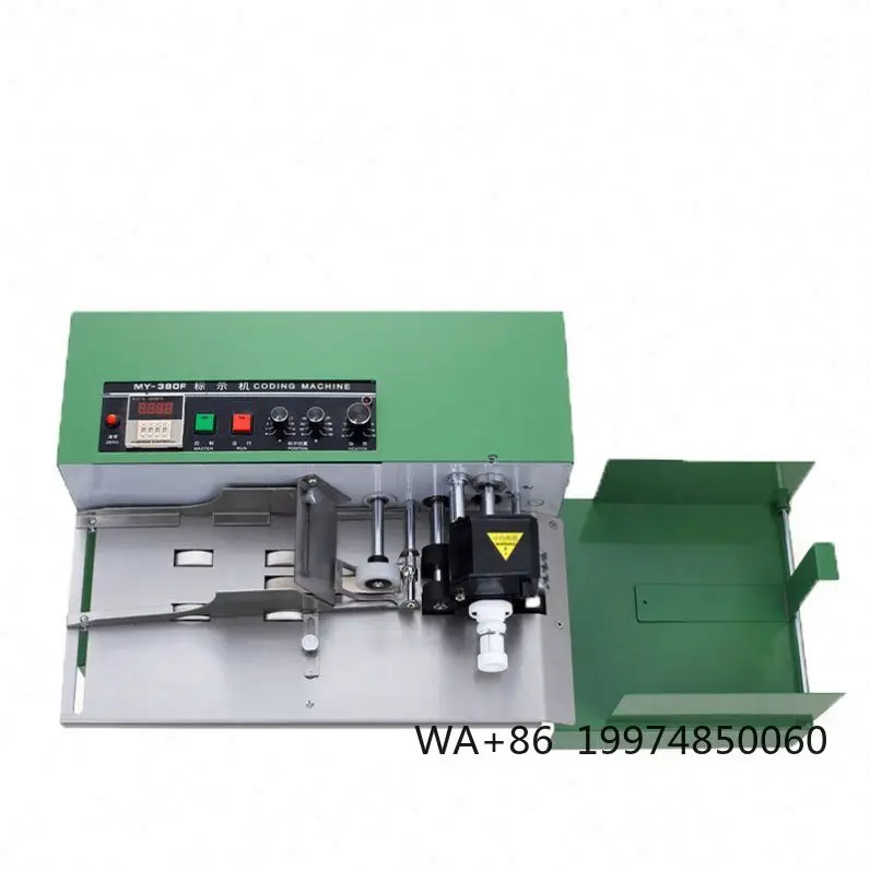 SY-MY380F Semi Automatic Continuous Card Label Wider Production Date Batch Number Solid Ink Coding Machine