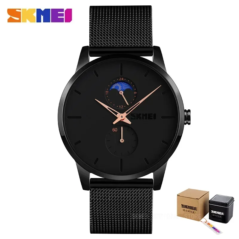 SKMEI 9208 Simple Stylish Design Mens Wristwatches Waterproof Clock relogio masculino Business Men Watch Fashion Quartz Watches