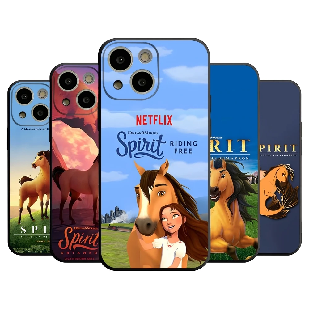 Spirit Stallion Horse Phone Case for 14 Pro Max for Apple iphone 15 Po Marx 12 Mini 11 13 Pro Xr X Xs 8 7 Plus Back Cover