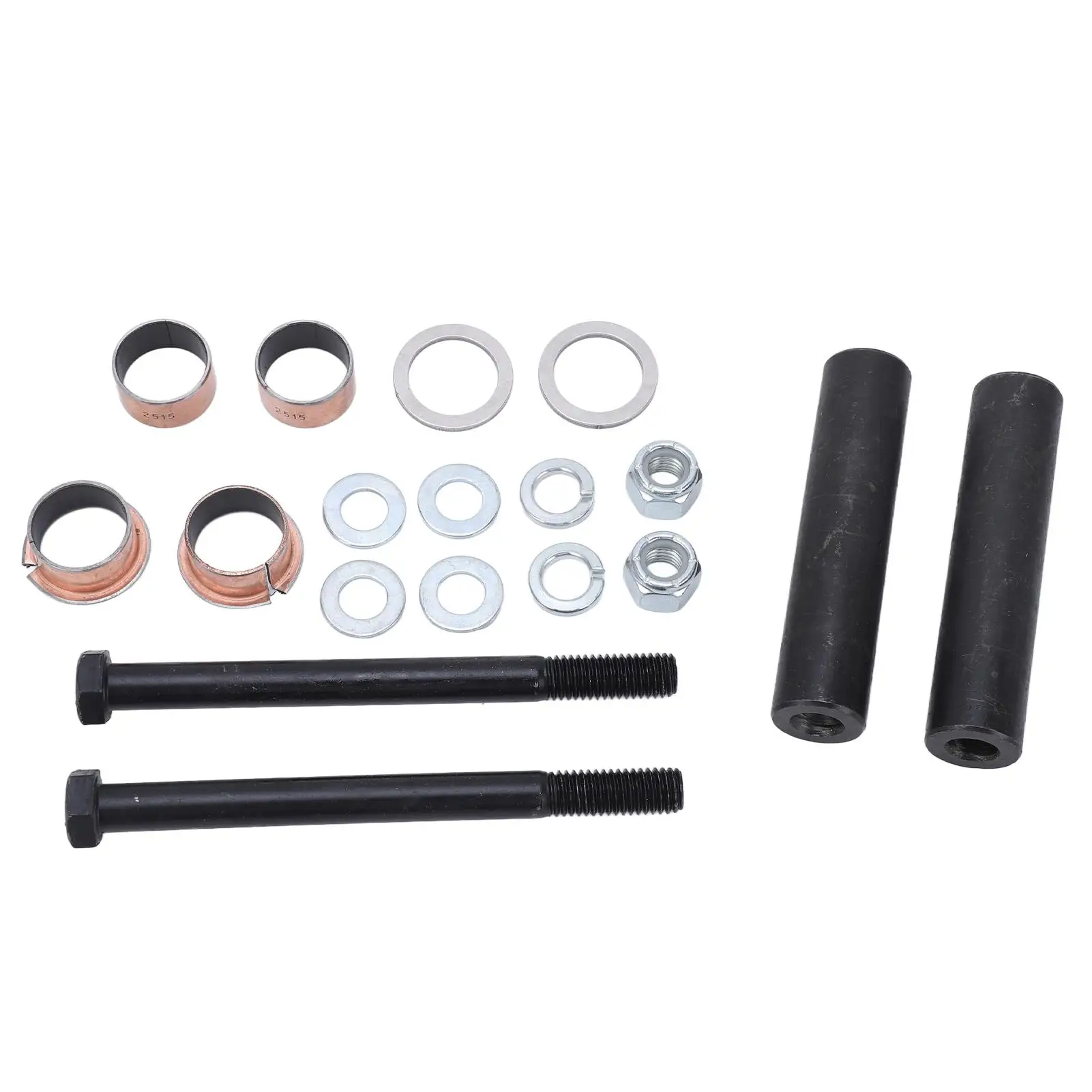 

Cart King Pin Repair Kit Metal Alloy High Strength Spindle Assembly Repair Kit Spindle Bushing with Flange for cart
