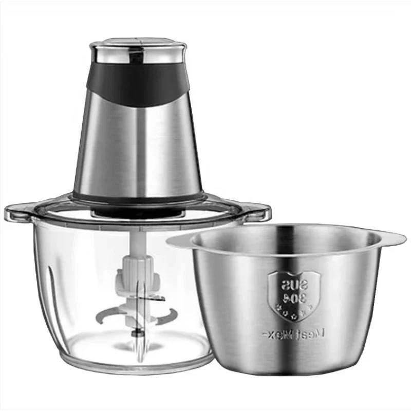

Kitchen food vegetable meat cutter household automatic stainless steel electric meat grinder safe, convenient and durable