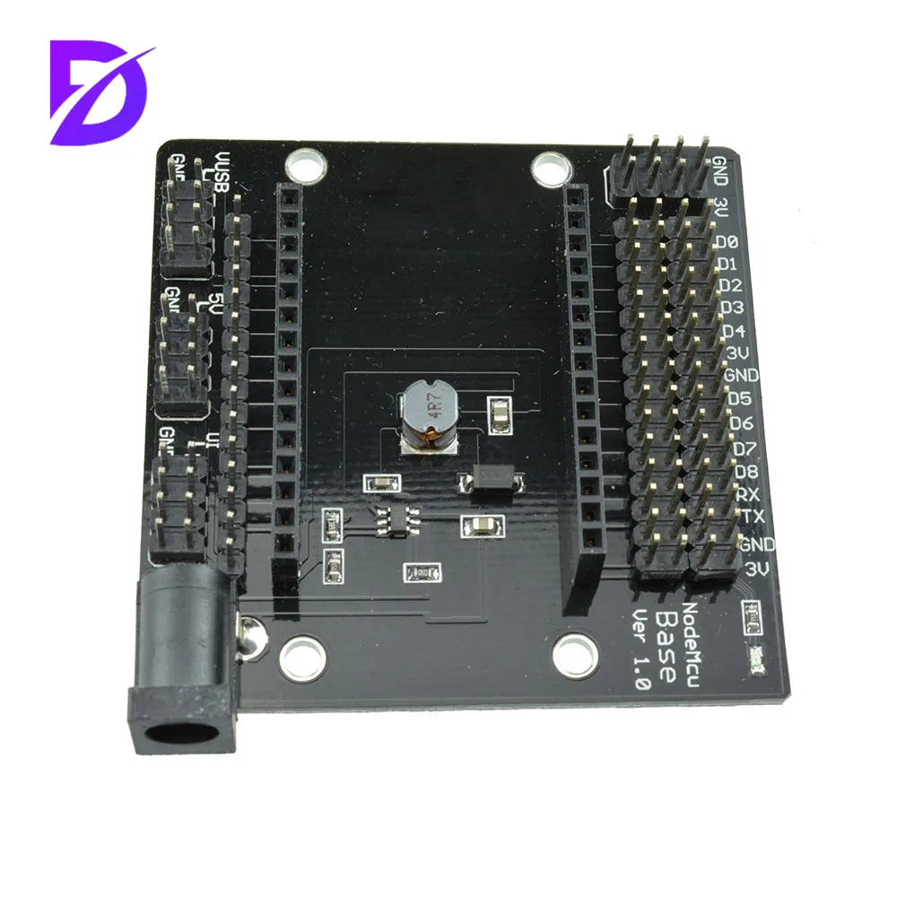 

New NodeMcu Base ESP8266 Testing DIY Board NodeMcu ESP8266 WiFi Development Plate Base for LoLin V3 NodeMcu Lua