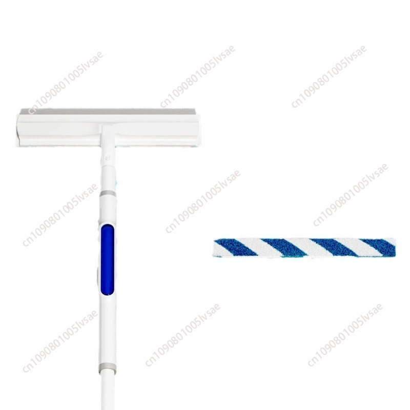 Water Spray Window Mesh Screen Brush Window Cleaner Magic Broom Wiper Telescopic Long Handle Mop Squeegee Wiper Cleaning Tool