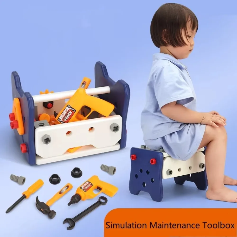 New 40/57Pcs Kids Tool Toys Set Plastic DIY Repair toolbox with Box Assembly Educational Toy Gifts