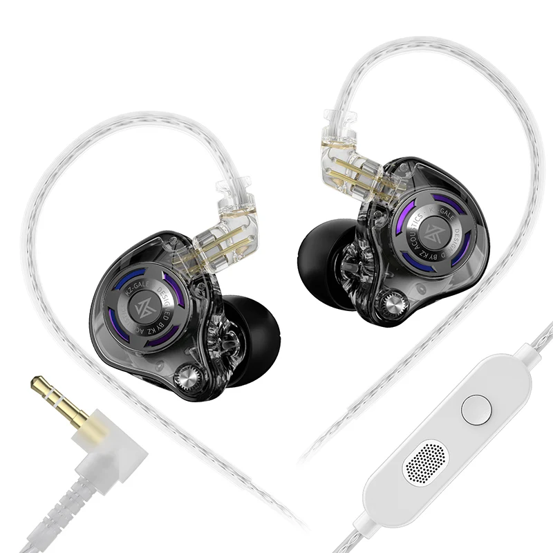 سماعة ألعاب KZ Gale Hi-Fi مع معايير صوتية وميكروفونات مزدوجة متعددة الاتجاهات لتجربة صوتية متفوقة