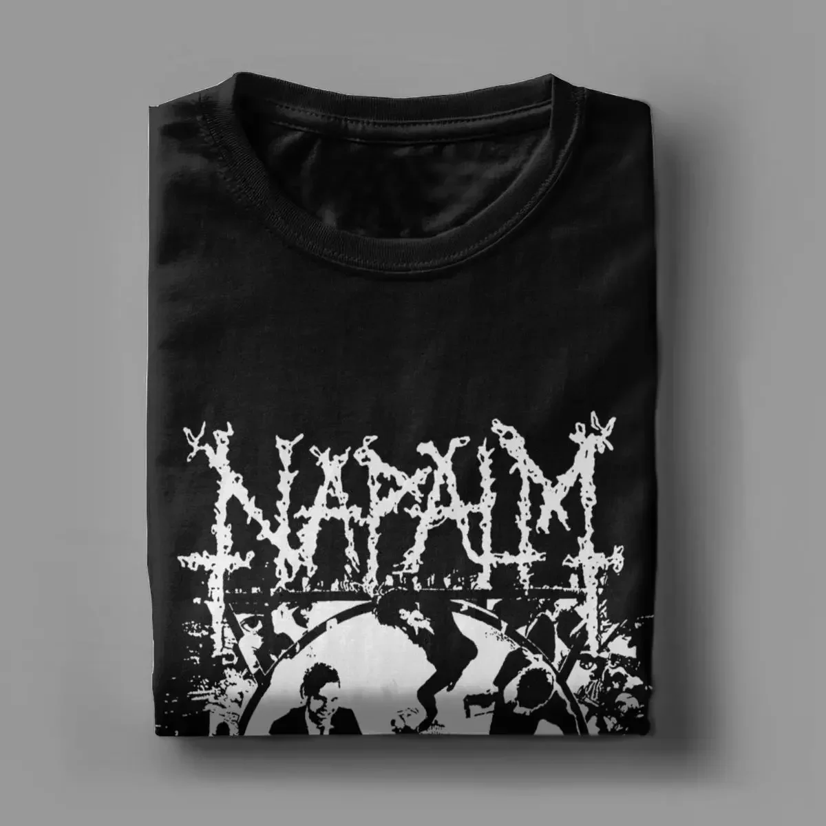 Men Napalm Death T Shirt Cotton Tops Creative Short Sleeve O Neck Tee Shirt 4XL 5XL 6XL T-Shirts