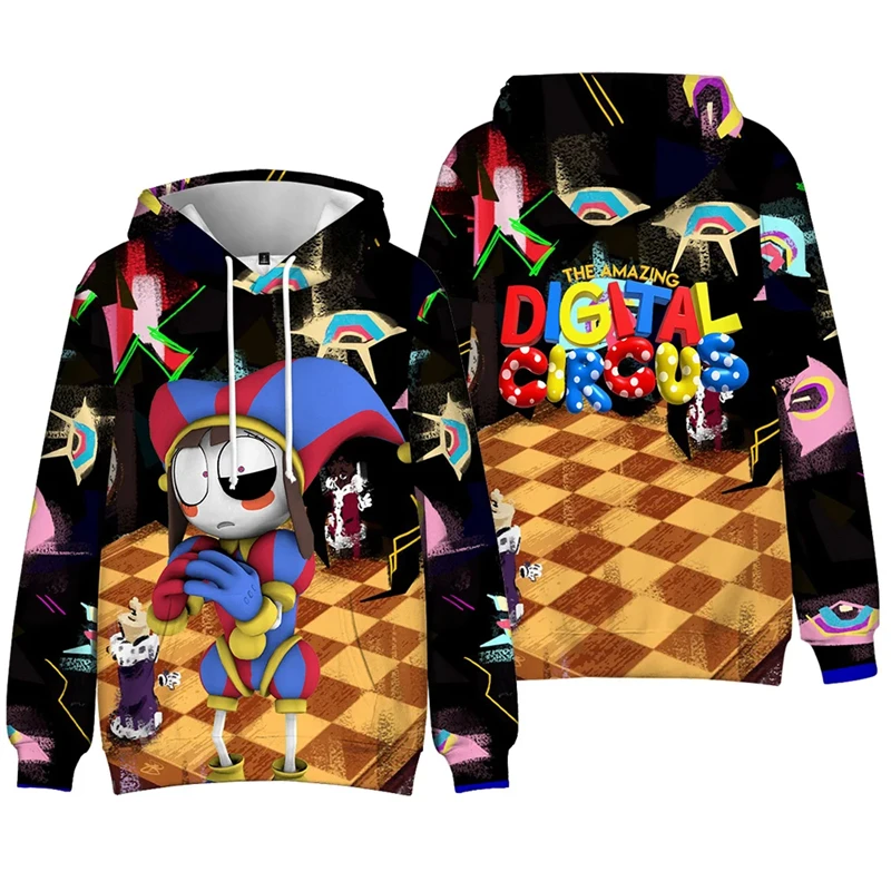 New The Amazing Digital Circus Magic 3D Print Hoodies Men Women Fashion Casual Pullover Sweatshirt Y2k Harajuku Kids Hoodie Tops