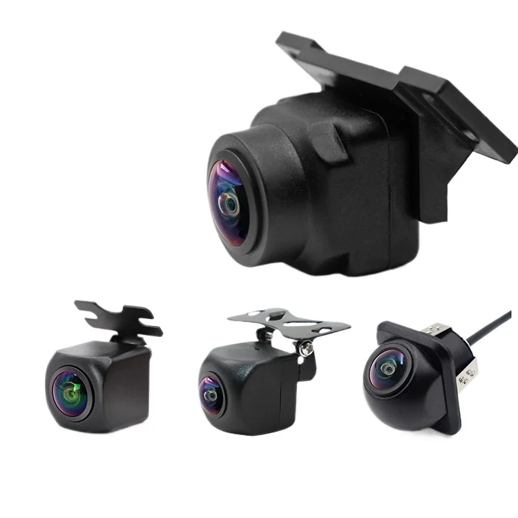 Universal high definition reversing camera fisheye large wide angle AHD720/CVBS three switch car camera ahd