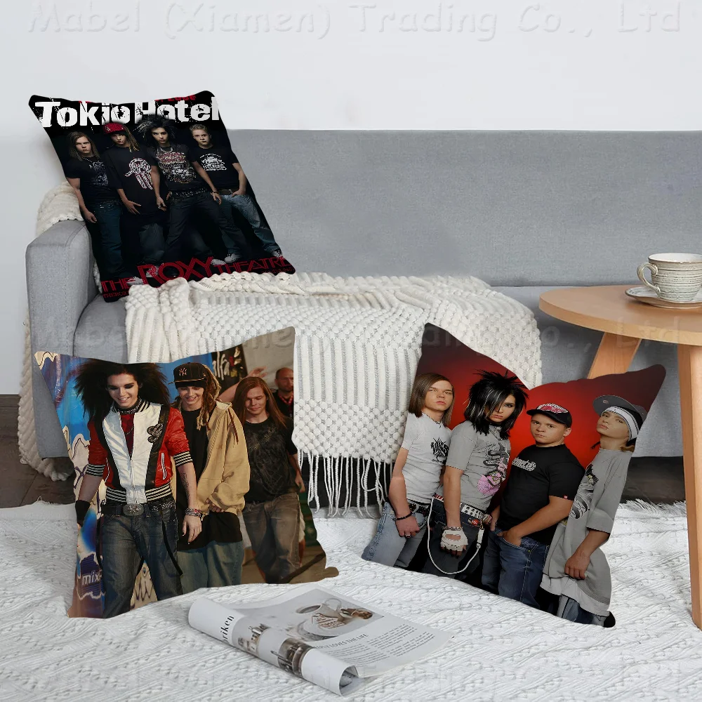 

German Rock Band Tokio Hotel Pillow Cover Sofa Cushion Cover Home Room Decoration Children Gift